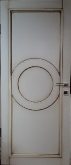 Межкомнатная дверь в профиле массив (эмаль с патиной) Ростов-на-Дону